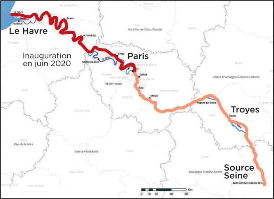 La seine à online vélo carte